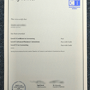 Buy LCCI Level 3 Certificate For Sale